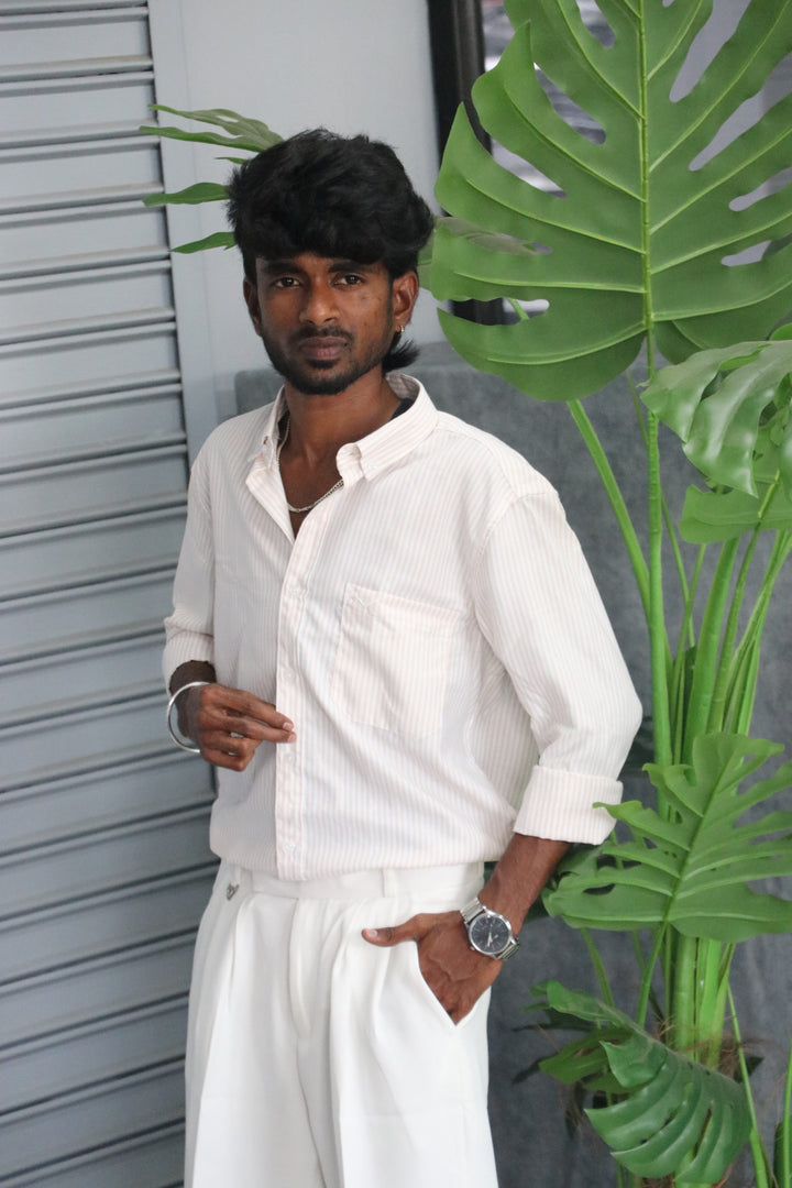 Trendy OLD MONEY STRIPED Full Sleeve Shirt | Premium Casual Wear Shirt - 6