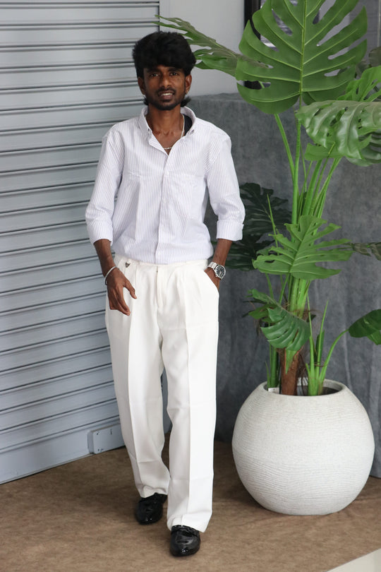 Trendy OLD MONEY STRIPED Full Sleeve Shirt | Premium Casual Wear Shirt - 7 – 7MAN Men's Fashion India