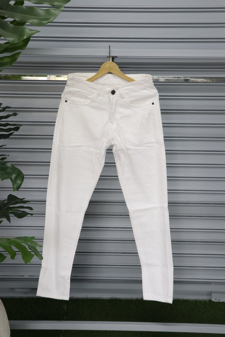 Men’s Premium MOM FIT JEAN | Casual Bottom Wear - WHITE
