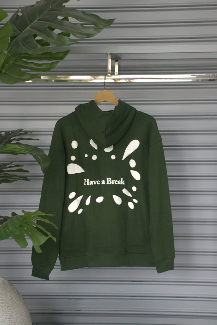 Men's Hoodie – Premium Full Sleeve KitKat Hoodie Sweatshirt - Green