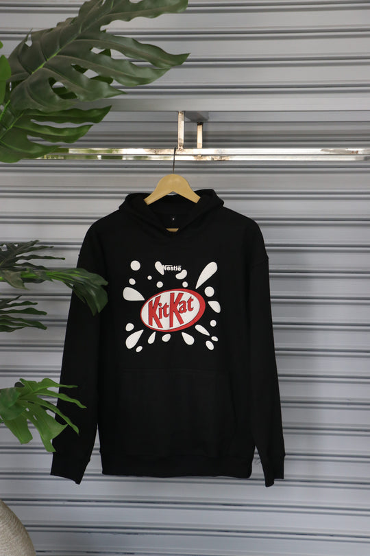 Men's Hoodie – Premium Full Sleeve KitKat Hoodie Sweatshirt - Black – 7MAN Men's Fashion India