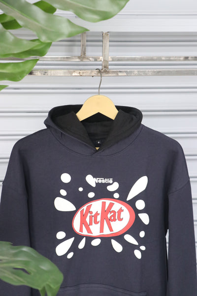 Men's Hoodie – Premium Full Sleeve KitKat Hoodie Sweatshirt - Grey