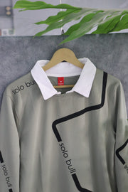 Men's Full Sleeve Collar T Shirt- Sweatshirt | Streetwear Style SOULBULL LINE  - Pistha Green
