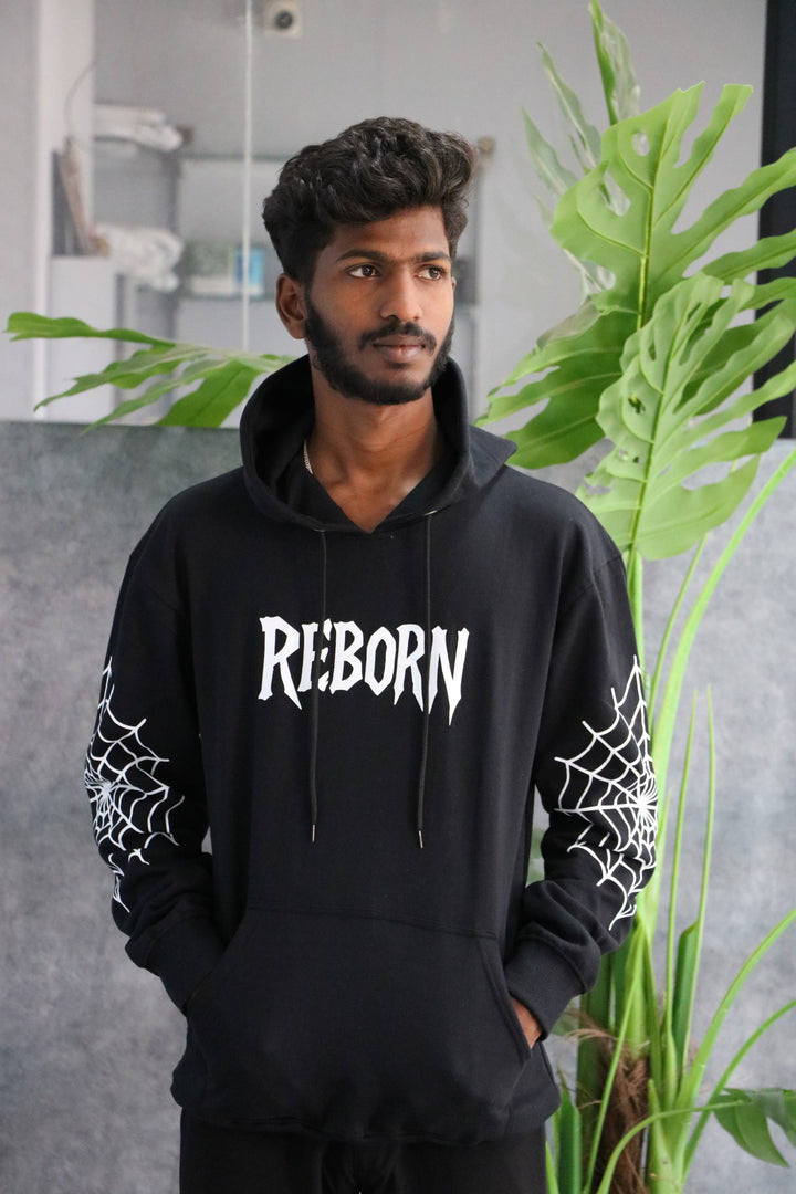 Reborn Spider Full Sleeve Graphic Hoodie for Men – Black