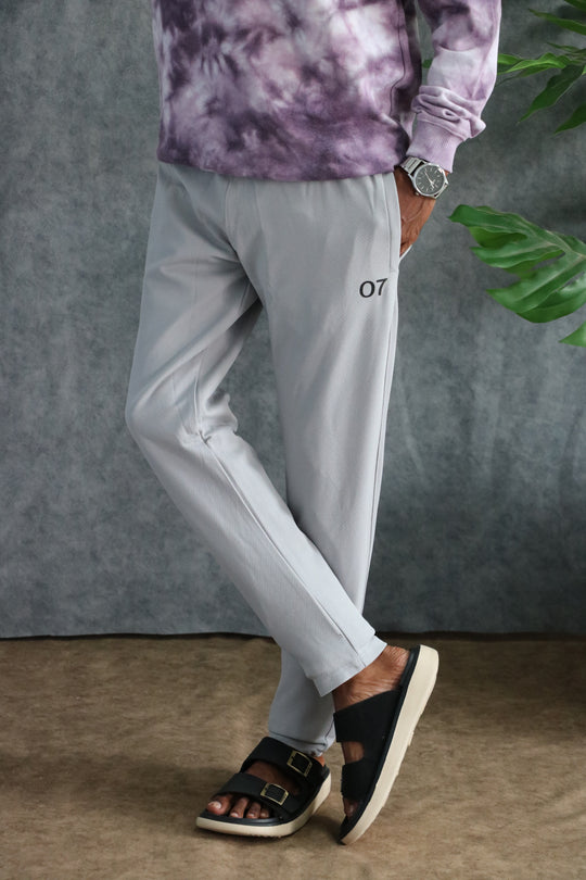ATTRACTIVE MEN'S GRAPE TRACK PANT- ASH – 7MAN Men's Fashion India