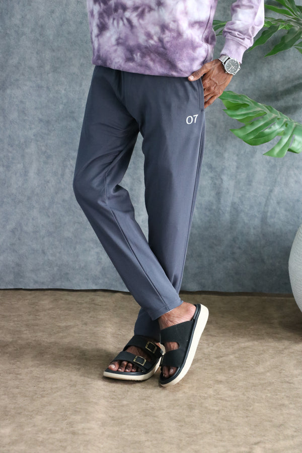 ATTRACTIVE MEN'S GRAPE TRACK PANT-  DARK GREY
