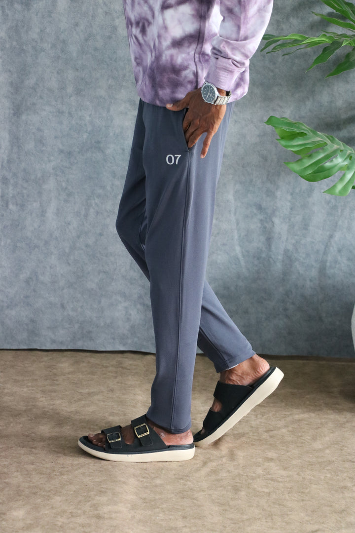 ATTRACTIVE MEN'S GRAPE TRACK PANT-  DARK GREY