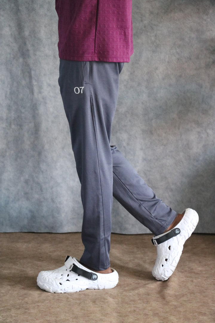 Buy Men's Casual 4 Way Lycra Track Pant - Dark Grey