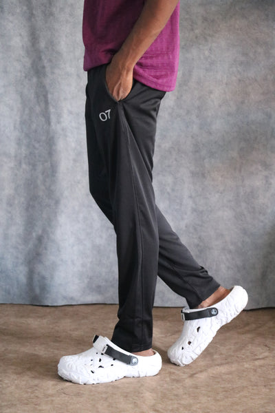 Buy Men's Casual 4 Way Lycra Track Pant - Black