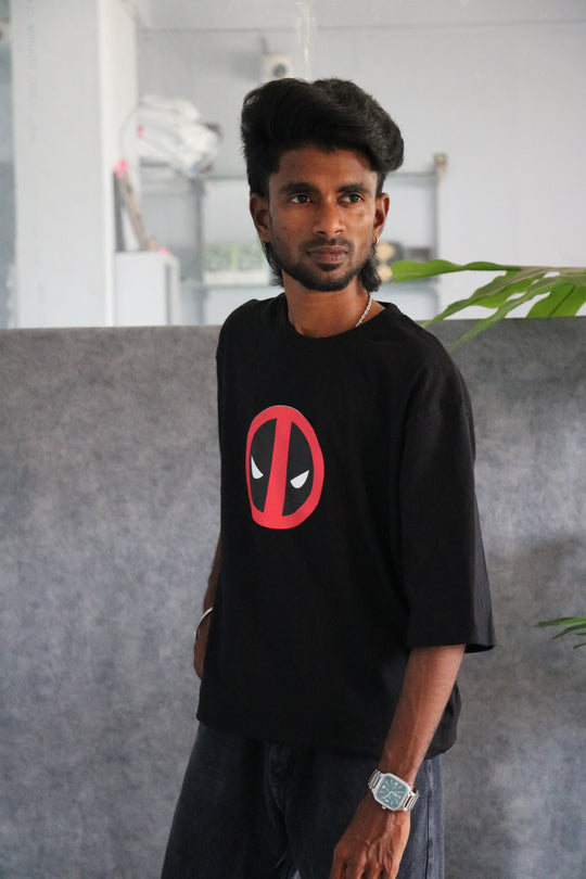 Men's Streetwear Deadpool Mask Printed T-Shirt - Black – 7MAN Men's Fashion India
