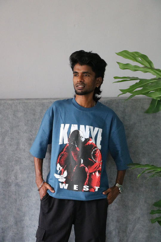 Men's Oversized Savage Legends Graphic T-Shirt - petrol blue – 7MAN Men's Fashion India