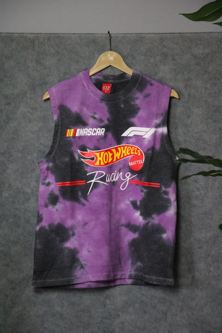 Men's Hot Wheels F1 Tie-Dye Sleeveless Tee - Purple