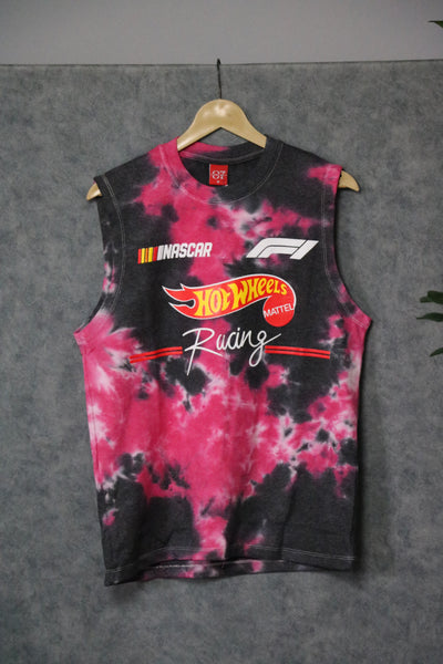 Men's Hot Wheels F1 Tie-Dye Sleeveless Tee - Pink