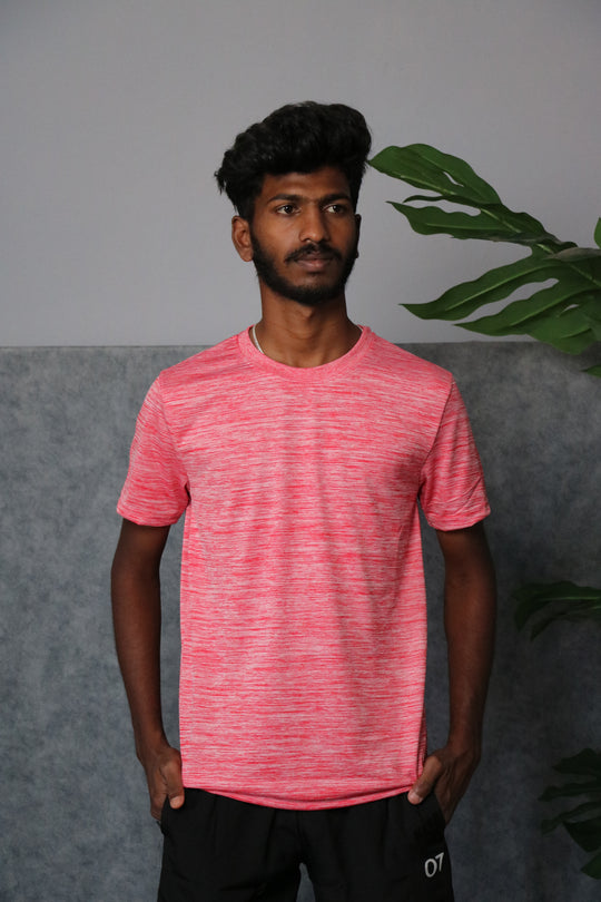 Men's Premium Round Neck T-Shirt | Short Sleeve  - PINK 6 – 7MAN Men's Fashion India