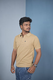 Buy Slim Fit Stylish Casual Wear Pocket Polo T-Shirt for Men – Sandle