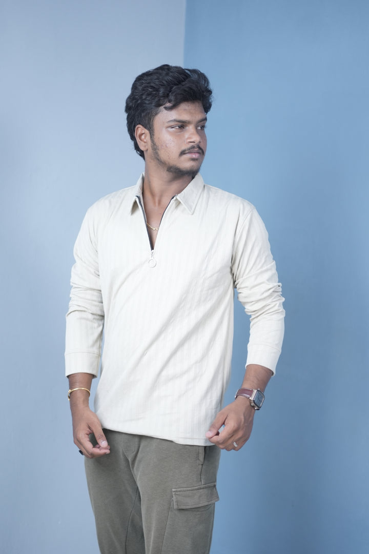 Men’s Full Sleeve Polo T-Shirt – Summer Trend Slim Fit Wear-Sandle