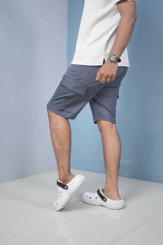 Men’s Cargo Shorts – Stylish Casual Streetwear Shorts - Dark Grey – 7MAN Men's Fashion India