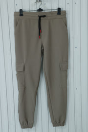 ATTRACTIVE MEN'S POPCORN CARGO TRACK PANT- SANDLE