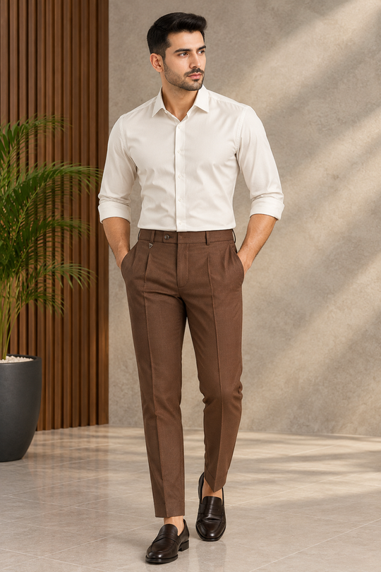 Men's Slim Fit Formal & Casual Stretchable Polo Pant - 12 – 7MAN Men's Fashion India