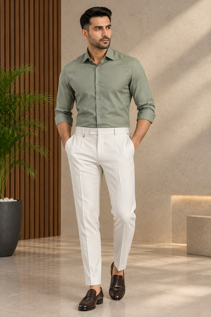 Men's Slim Fit Formal & Casual Stretchable Polo Pant - 11