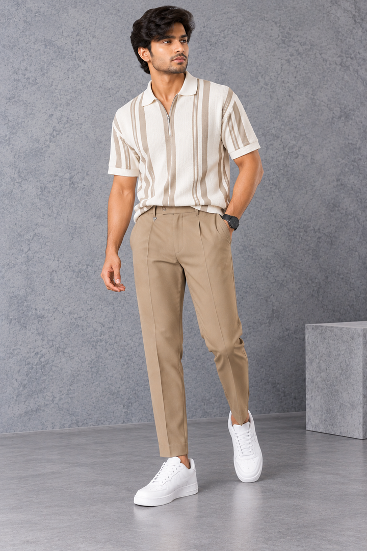 Men's Slim Fit Formal & Casual Stretchable Polo Pant - 9