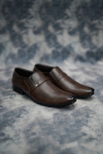 Load image into Gallery viewer, Stylish Men’s Brown Formal Dress Shoes-7 Man
