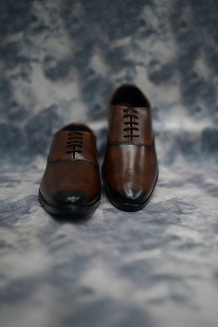 Premium Dark Brown Formal Shoes for Men – Classic Style & Comfort-7 Man