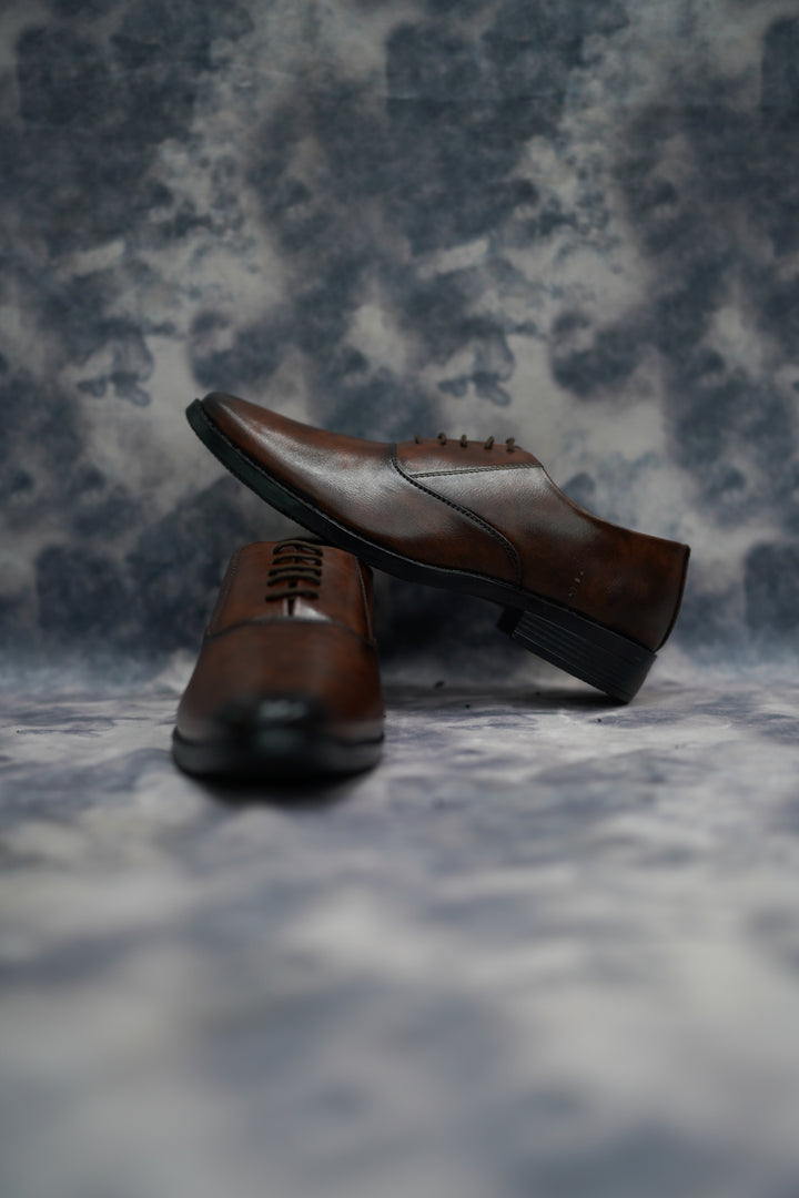 Premium Dark Brown Formal Shoes for Men – Classic Style & Comfort-7 Man
