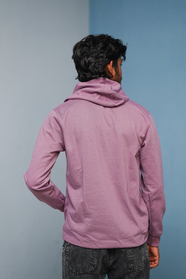 Men’s Full Sleeve  Zipper  Hoodie | Oversized Winter Hoodie for Men - Purple