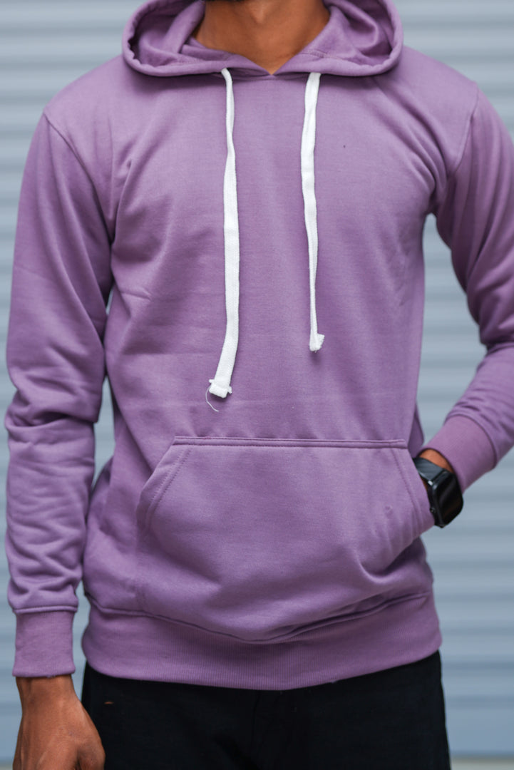 Men’s Hoodie Oversized Fit | Trending Streetwear Pullover Sweatshirt - Lavender