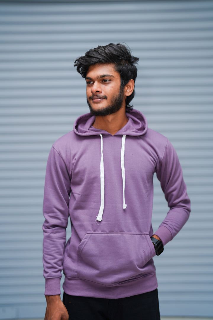 Men’s Hoodie Oversized Fit | Trending Streetwear Pullover Sweatshirt - Lavender