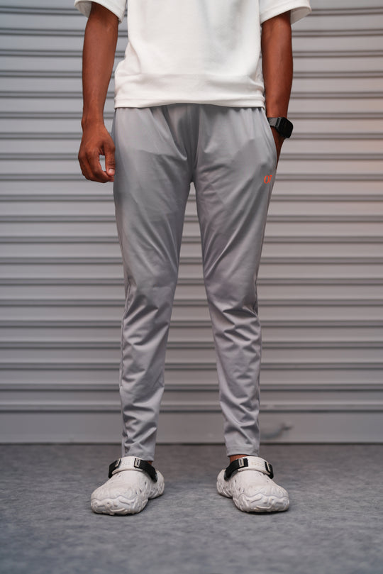 Buy Men's Casual 4 Way Lycra Track Pant - Ash – alternate view – 7MAN India