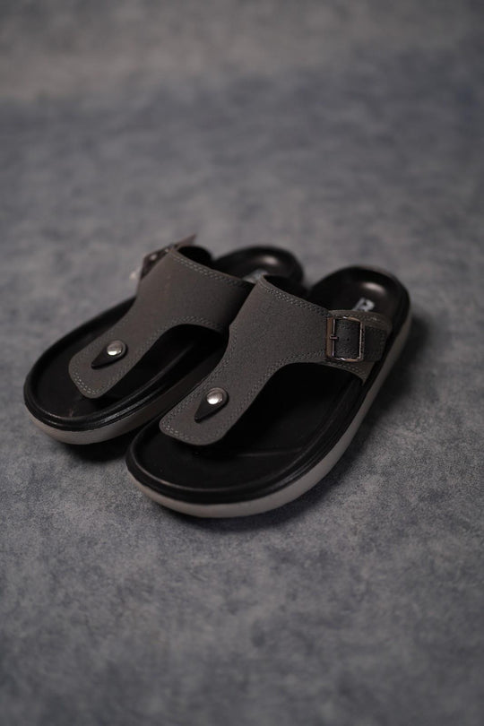 Stylish Slip-On Sandals for Men | Daily Wear Trendy Slippers - Master-8(Grey) – 7MAN Men's Fashion India