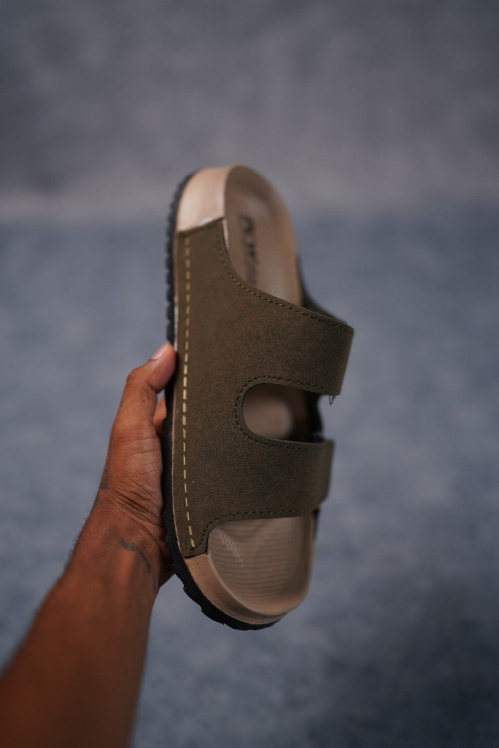 Men’s Premium Dual Strap Slippers for Daily Wear | Trendy Casual Slides - Bitcoin-4(MHD)