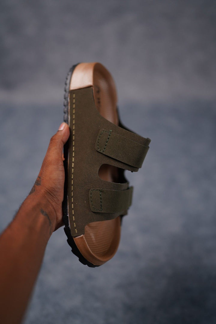 Men’s Premium Dual Strap Slippers for Daily Wear | Trendy Casual Slides - Bitcoin-10(MHD)