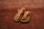 Load image into Gallery viewer, Men’s Brown Leather Buckle Sandals with Brown Sole – Stylish &amp; Comfortable
