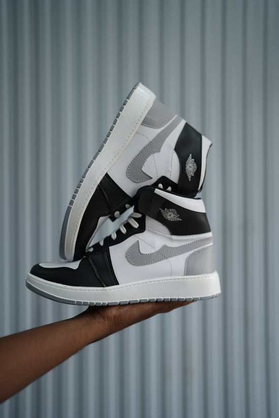 Black & Grey High-Top Sneakers for Men | Trendy Streetwear-7 Man