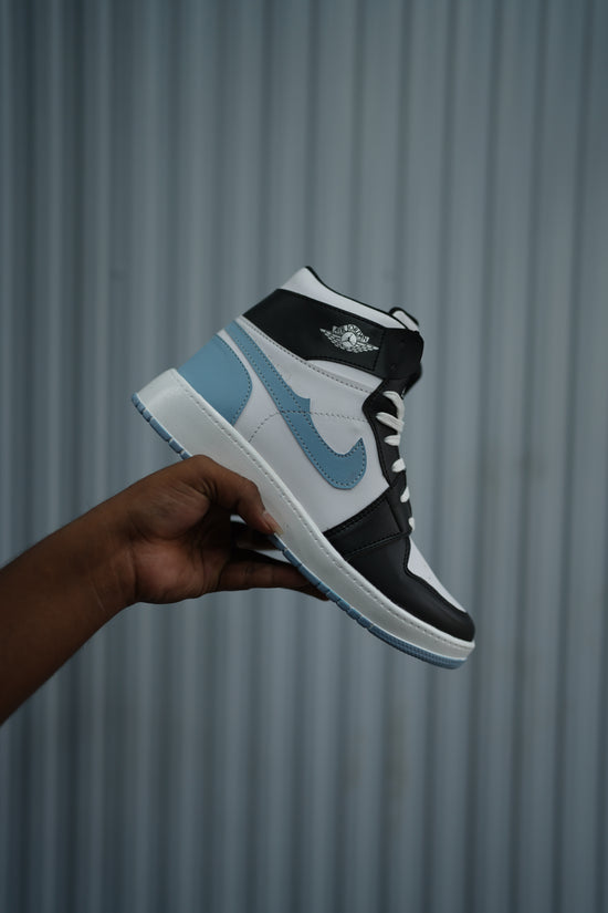Blue and Black High-Top Sneakers for Men | Trendy Streetwear 2025-7 Man