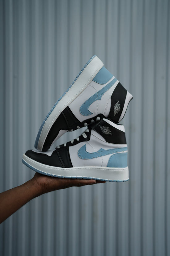 Blue and Black High-Top Sneakers for Men | Trendy Streetwear 2025-7 Man