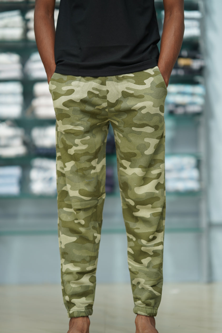 Men's Slim Fit Cotton Joggers Military Track Pant -  726
