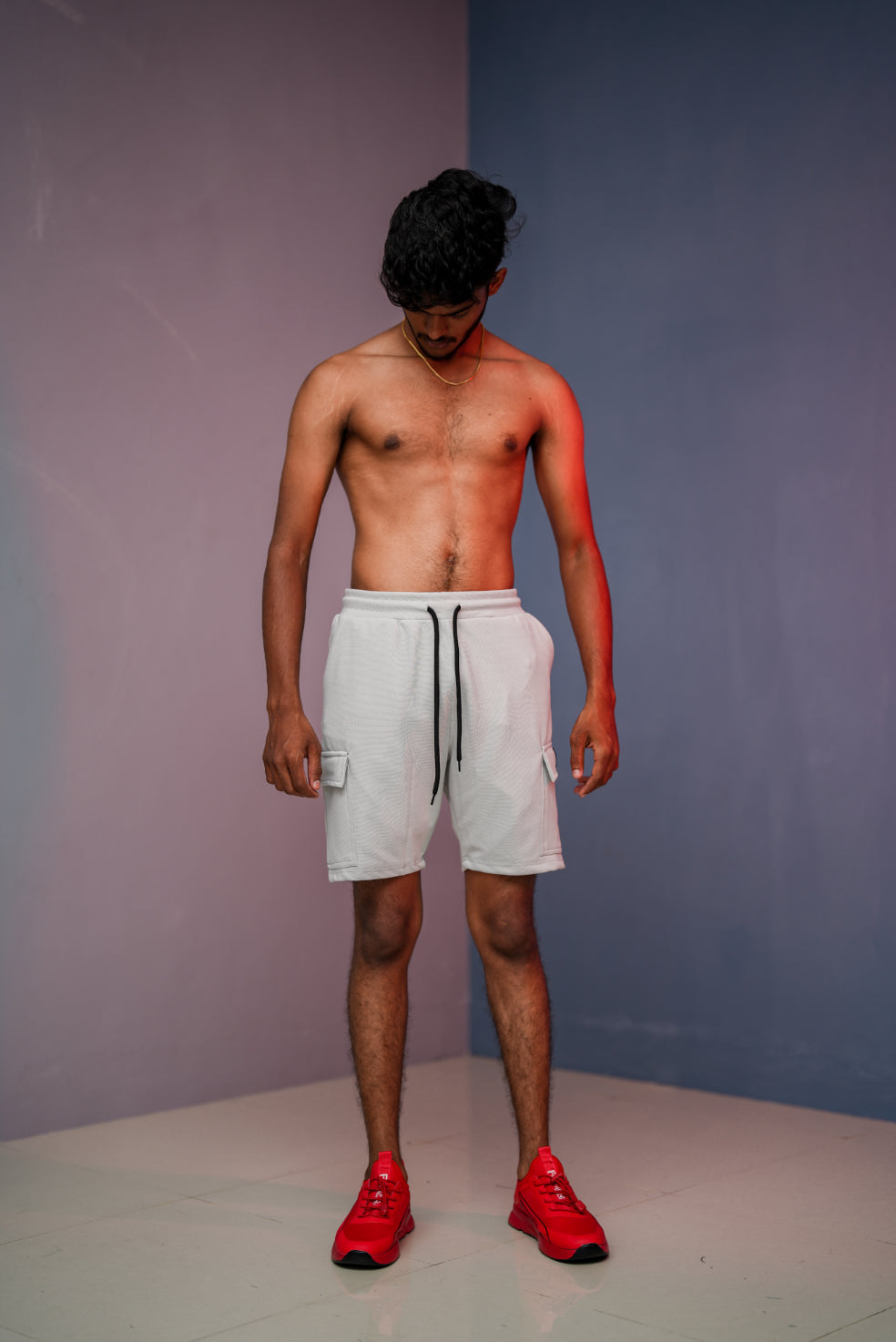 Daily Wear Trendy Mens Ottoman Trouser & Shorts - Ash
