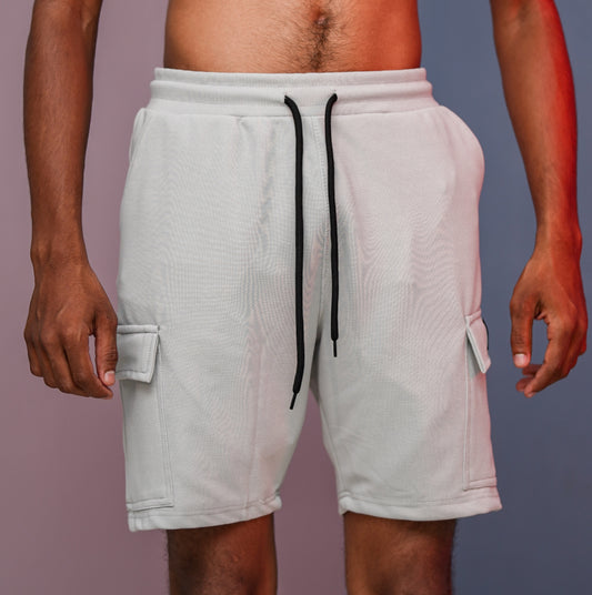 Daily Wear Trendy Mens Ottoman Trouser & Shorts - Ash-Shorts-7 Man