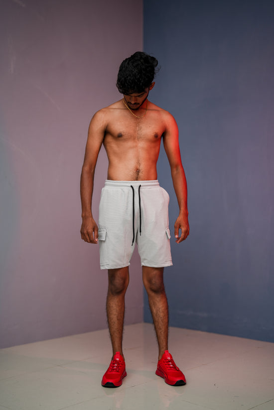 Daily Wear Trendy Mens Ottoman Trouser & Shorts - Ash