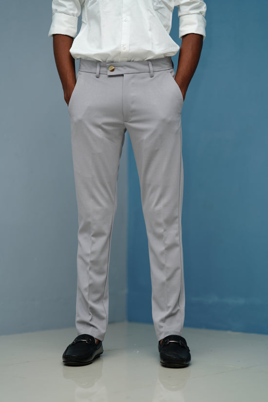 Premium Regular Fit Stylish Men's Polo Fit Pant - Ash
