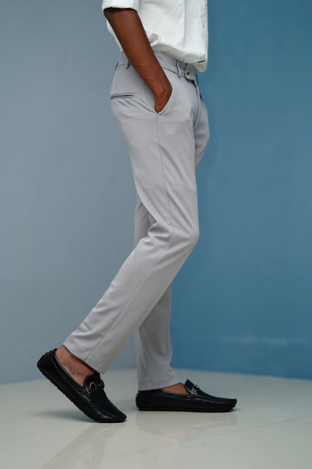 Premium Regular Fit Stylish Men's Polo Fit Pant - Ash