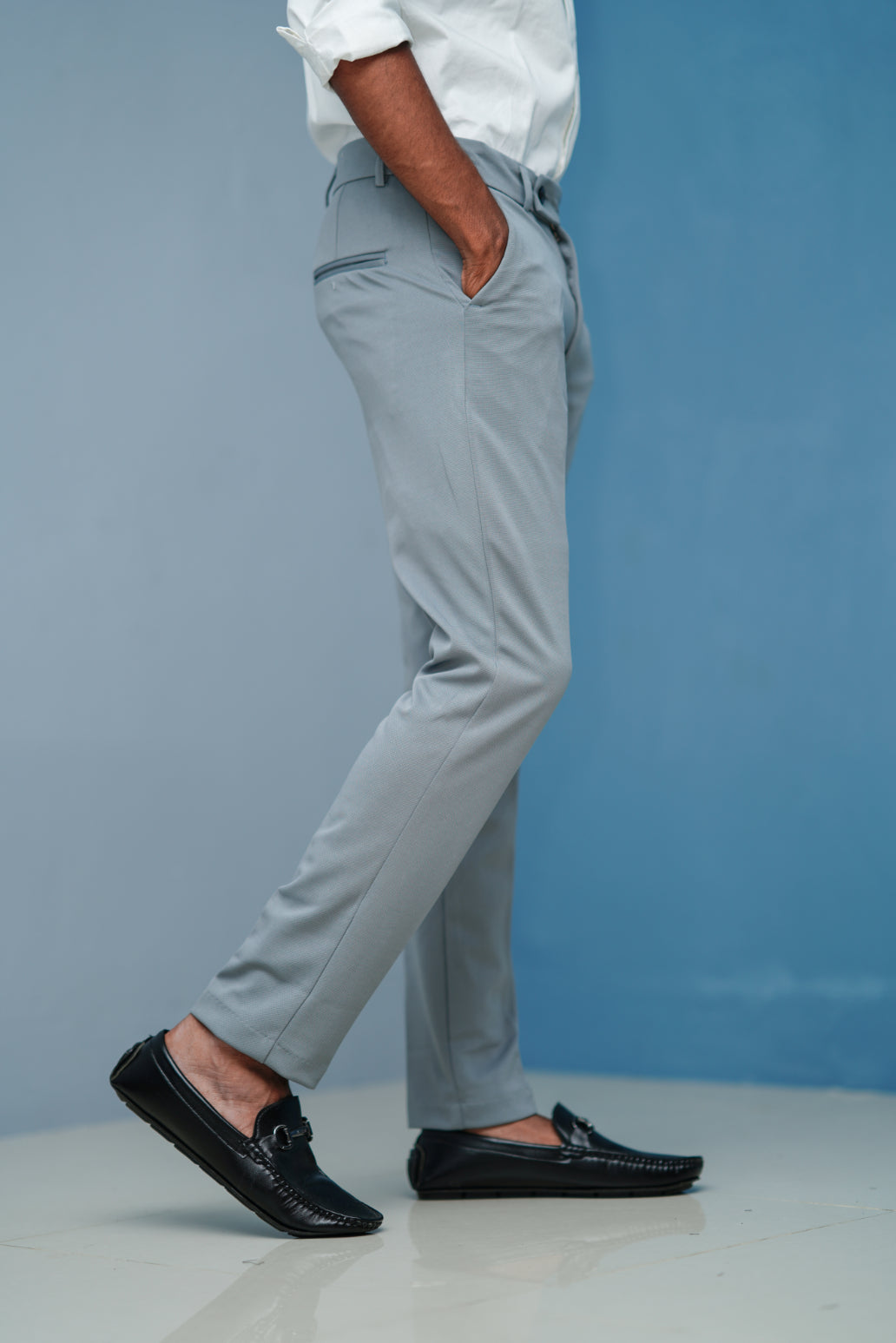 Premium Regular Fit Stylish Men's Polo Fit Pant - Cement shade