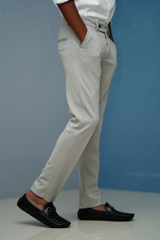 Premium Regular Fit Stylish Men's Polo Fit Pant - Light Pistha green