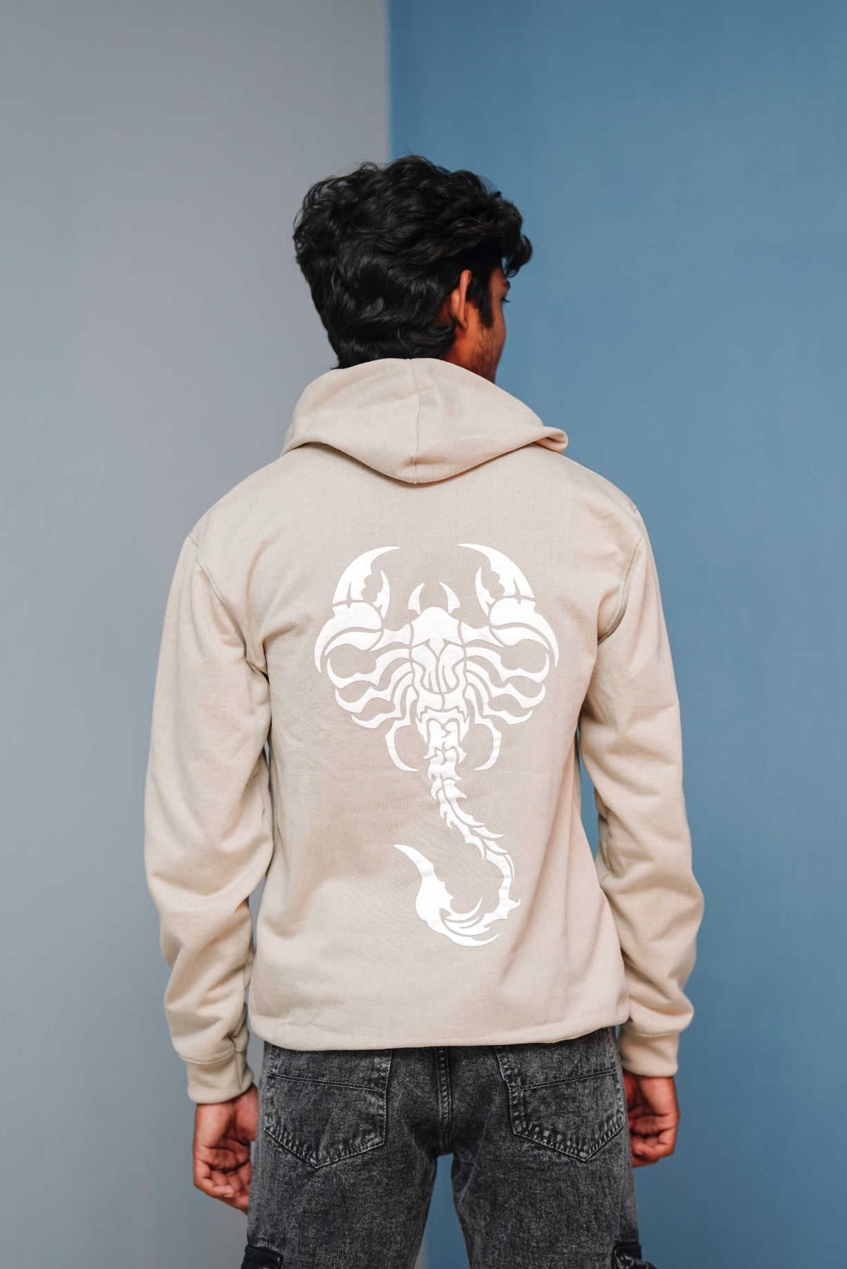 Men’s Full Sleeve Scorpion Hoodie | Oversized Winter Hoodie for Men - Sandle