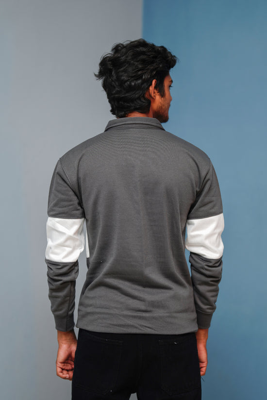 Full Sleeve Los Angeles Zipper Sweatshirt | Trending Winter Wear - Grey