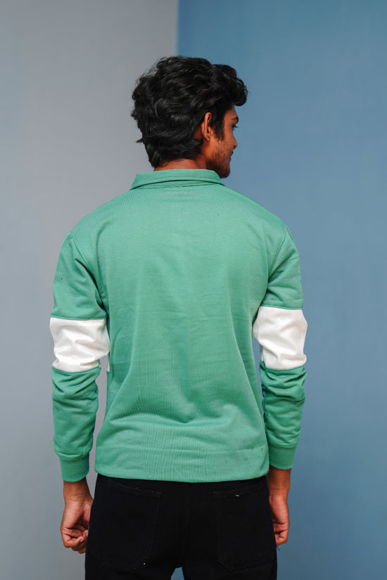 Full Sleeve Los Angeles Zipper Sweatshirt | Trending Winter Wear - Ramar Green